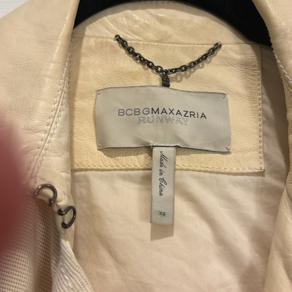 BCBGMaxAzria Runway “Hazel” leather and fabric jacket - Picture 5 of 11